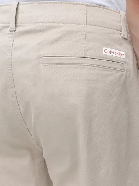 Chinos nohavice Calvin Klein Jeans béžová