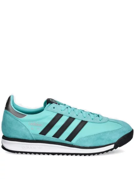 Велурени маратонки Adidas Gazelle на райета бяло