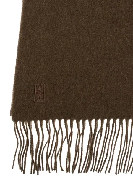 Fular By Malene Birger cu franjuri verde