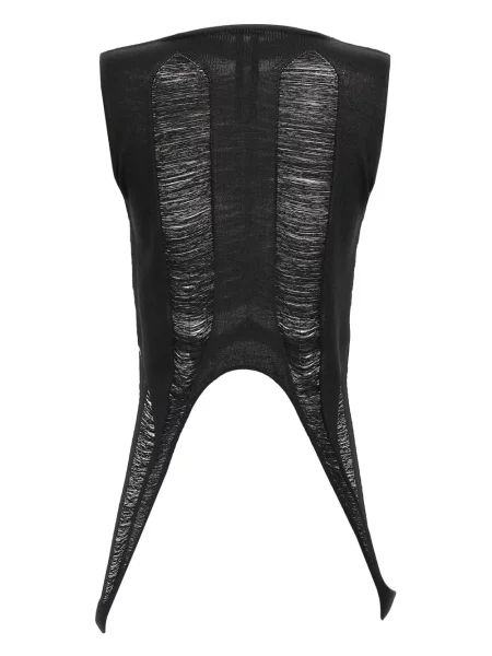 Palaidinė be rankovių Rick Owens juoda