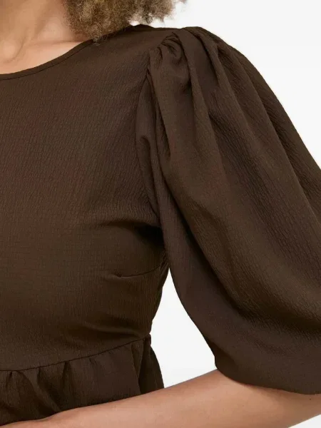 Cu peplum top Notes Du Nord maro