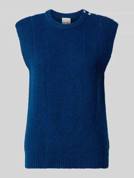 Bezrękawnik z prążkowanymi wykończeniami model ‘PROVOKE’ Ichi niebieska