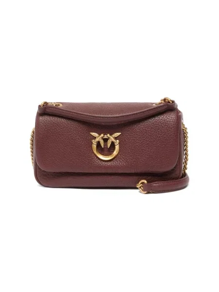 Pinko crossbody kabelka dámska kožená hnedá