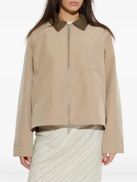 Gulerat geacă Samsøe Samsøe de catifea cord