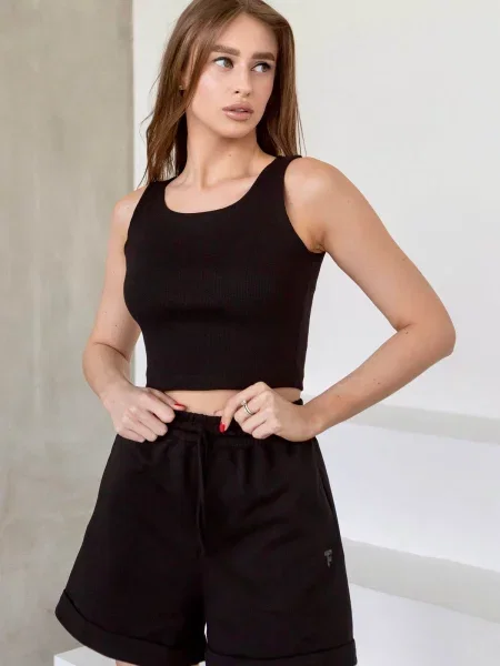 Спортивный топ Totalfit черный