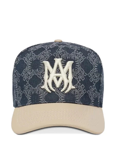 Kožený čepice Amiri modrý