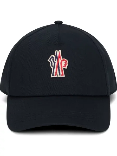Czapka z daszkiem Moncler niebieska