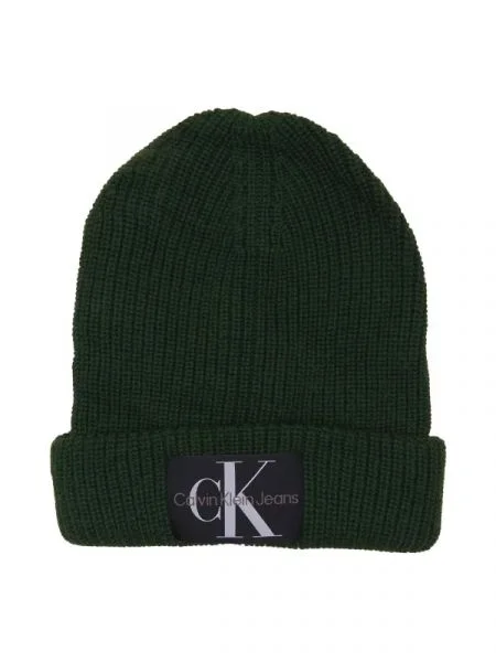 CALVIN KLEIN JEANS Căciulă cu adaos de lână verde