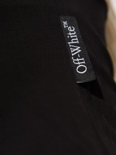 Μακρύς μίνι φόρεμα Off-white με βολάν λευκό