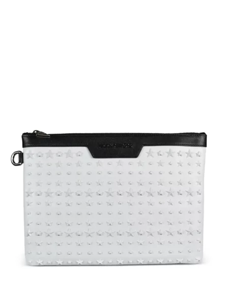 Geantă Jimmy Choo cu tepi alb