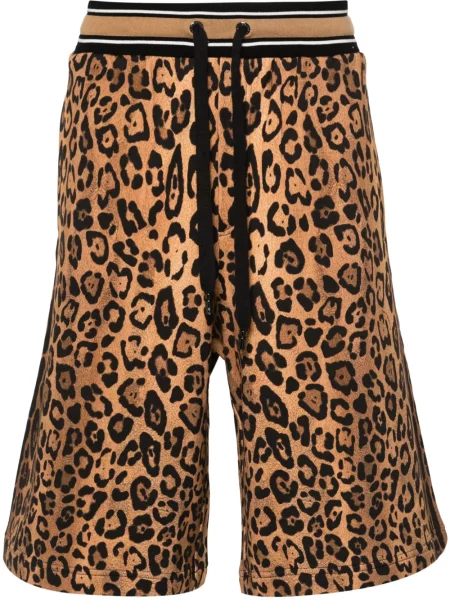 Pantaloni scurți Dolce & Gabbana cu imagine maro
