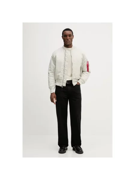 Bomberka w kroju regular fit ze stójką Model Heritage' Alpha Industries beżowy