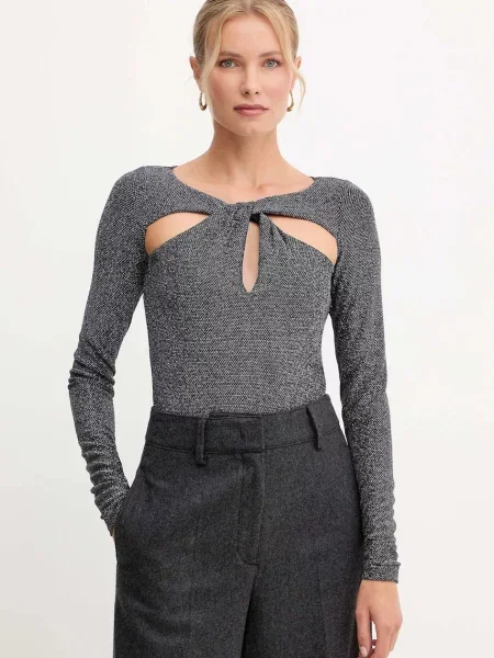 Bodi Patrizia Pepe srebrna