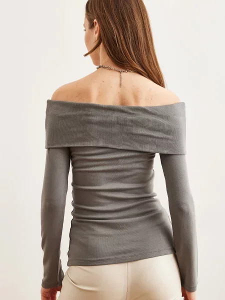 Blúzka Olalook sivá