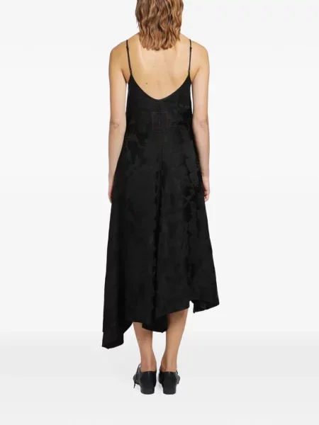 Rochie Uma Wang din jacard asimetrică negru