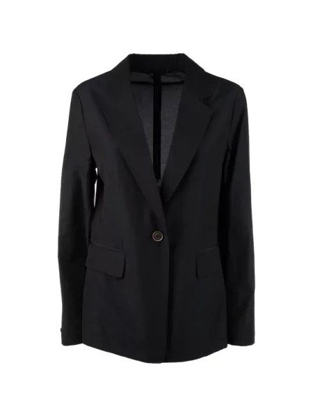 Marynarka Peserico z kieszeniami zapinanymi na guziki niebieska