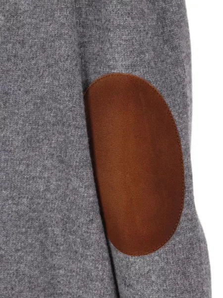 Cardigan Prada din piele de căprioară gri
