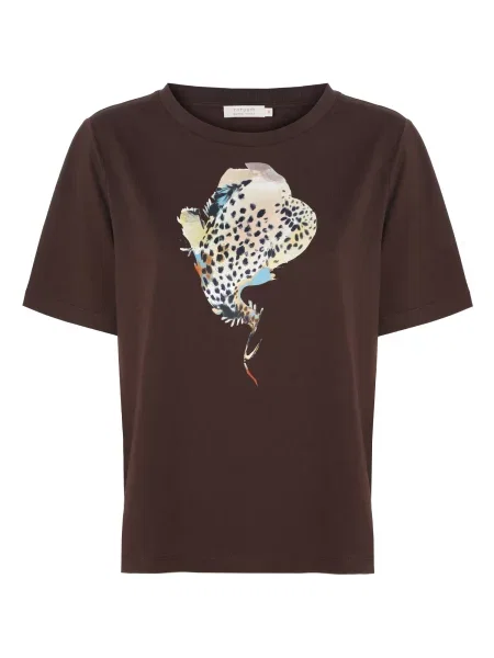 TATUUM Tricou Landa albastru deschis / ciocolatiu / gri piatră negru