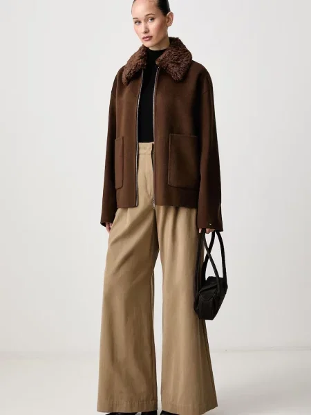 Tommy Hilfiger jakna z volno rjava