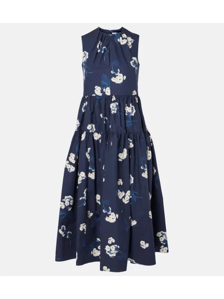 Rochie midi Erdem până la genunchi de costum albastru