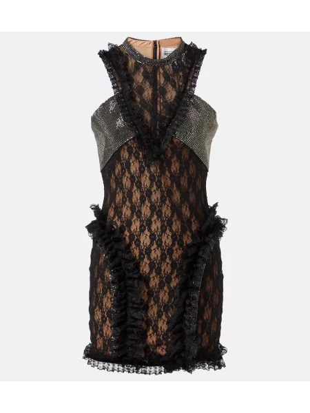 Rochie Self-portrait din dantelă negru