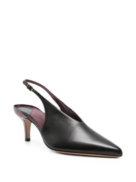 Pantofi cu toc Chloé slingback negru