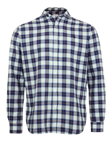 U.S. POLO ASSN. Cămașă albastru / portocaliu deschis alb