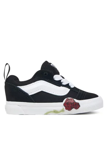Πάνινα παπούτσια Vans Knu Skool Elastic Lace Ro Μαύρο λευκό