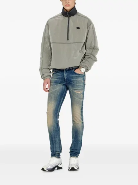 Jeansy skinny Diesel 1979 SLEENKER z niską talią niebieskie