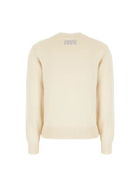 Sweter Kenzo w tygrysie prążki beżowy