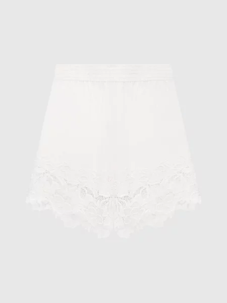 Льняные шорты Ermanno Scervino Life бежевые