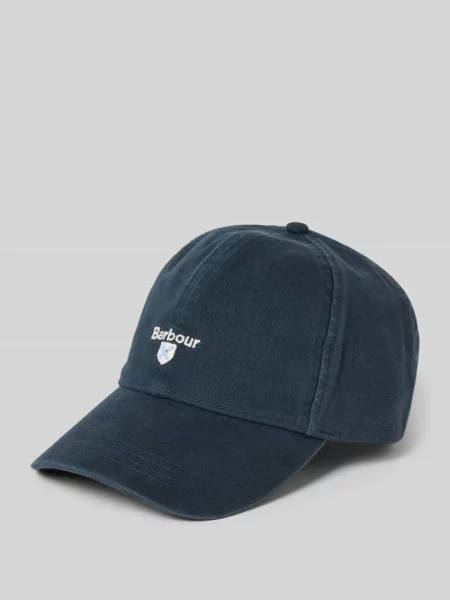 Czapka z daszkiem z czystej bawełny model ‘CASCADE’ Barbour granatowa