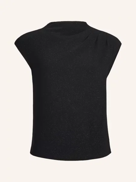 Dzianinowy top Swing czarny
