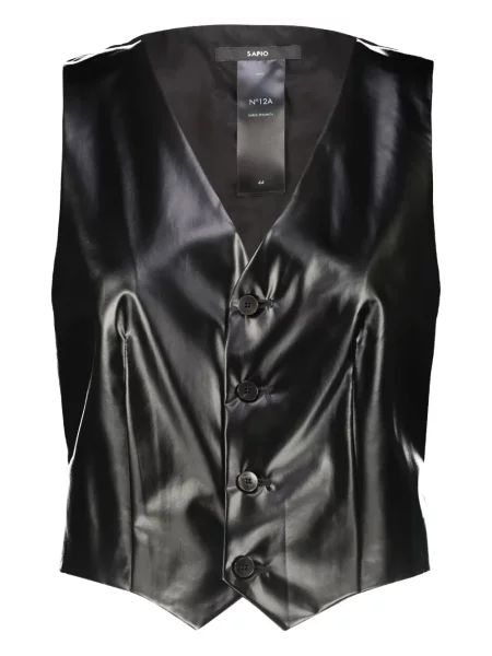 Kamizelka Sapio na sprzączkę czarna