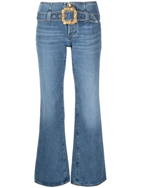 Jeansy dzwony Cormio o krotszym kroju niebieskie