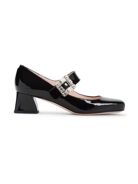 Czółenka Roger Vivier skórzana czarna