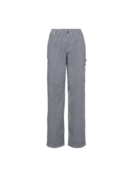 Spodnie cargo Sofie Schnoor w paski eleganckie niebieskie