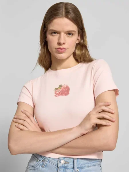 Męski t-shirt o kroju regular fit z czystej bawełny Levi's różowa