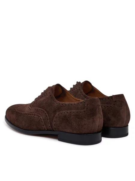 Polobotky Polo Ralph Lauren Owen Wingtip Tmavě hnědá