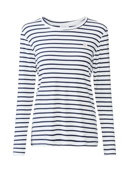 Kaffe Tricou Liddy albastru marin alb
