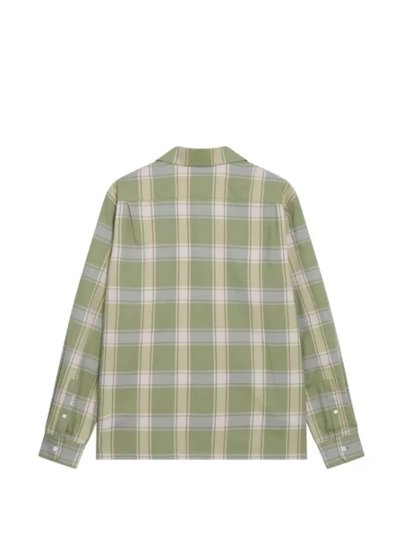 Gulerat cămașă Jw Anderson în carouri cu imagine verde
