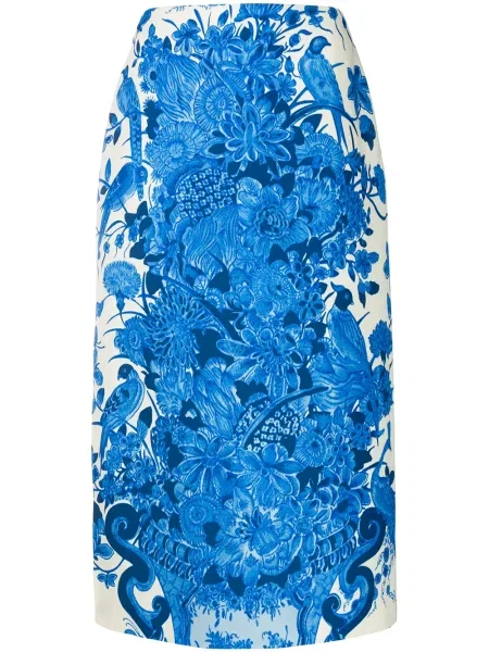 Fustă Valentino cu model floral cu imagine albastru