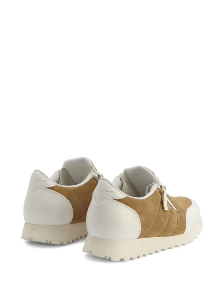 Sneakerși Giuseppe Zanotti din piele de căprioară maro