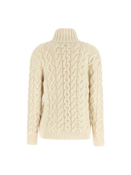 Sweter z golfem Stella Mccartney wełniany biały