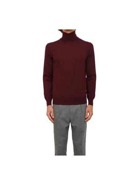 Sweter Paolo Pecora wełniany czerwony