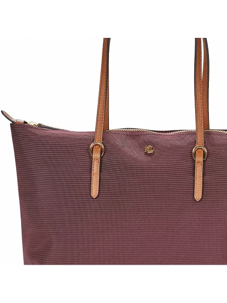 LAUREN RALPH LAUREN Geantă Vișiniu alb