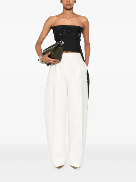Top Alberta Ferretti de lână gri