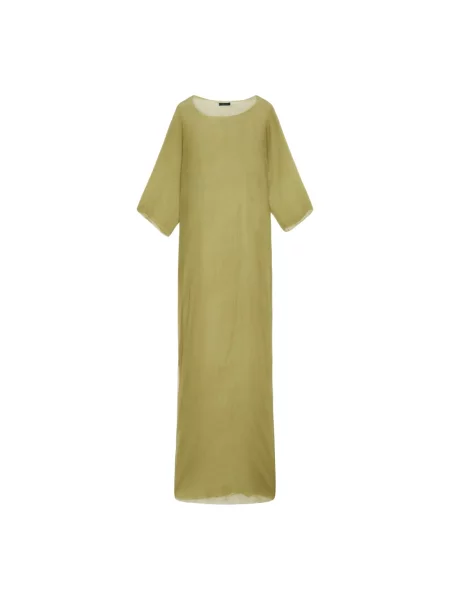 Długa sukienka maxi Cortana szyfonowa zielona