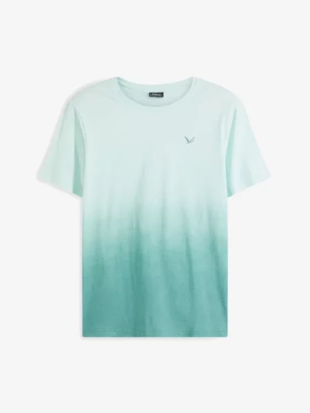 T-shirt z czystej bawełny zielona
