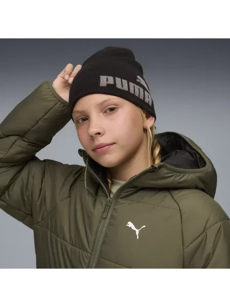 PUMA Młodzieżowa czapka beanie Essentials śCzerwonyniej głębokości bez mankietu Akcesoria czarny